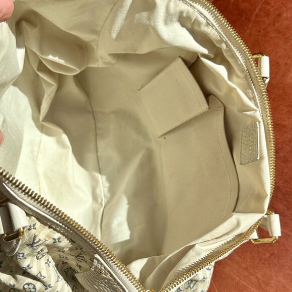 LOUIS VUITTON Monogram Mini Lin Croisette Marina GM Hand Bag satchel - Picture 13 of 15